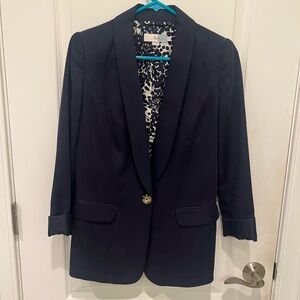 Boden Women’s Navy Blazer with Patterned Lining